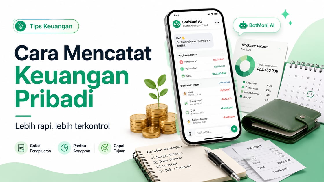 Cara Mencatat Keuangan Pribadi agar Lebih Rapi dan Terkontrol
