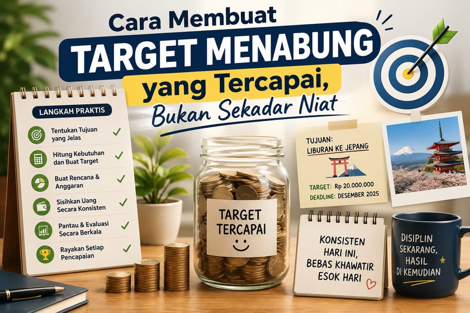Cara Membuat Target Menabung yang Tercapai, Bukan Sekadar Niat