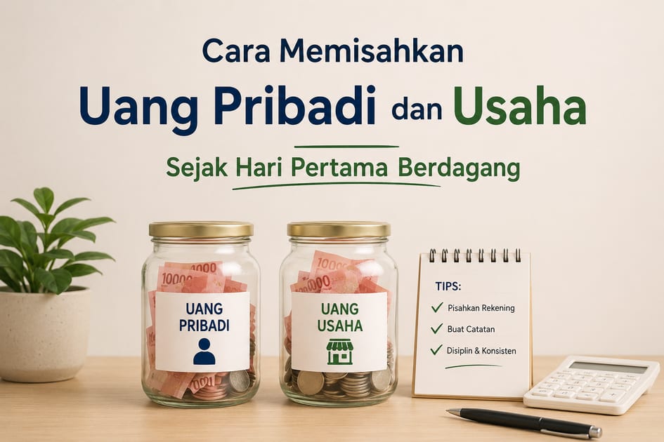 Cara Memisahkan Uang Pribadi dan Usaha Sejak Hari Pertama Berdagang