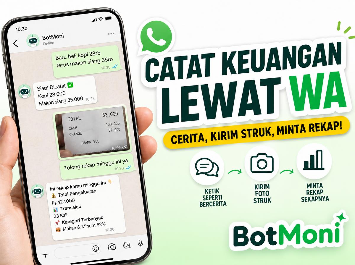 Catat Keuangan Lewat WA: Satu Chat, Langsung Masuk Buku Kas